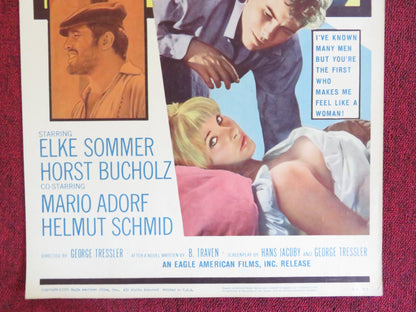 THE NAKED AND THE BRAVE US INSERT (14"x 36") POSTER ELKE SOMMER H. BUCHOLZ 1965 Rendezvous Cinema Movie posters