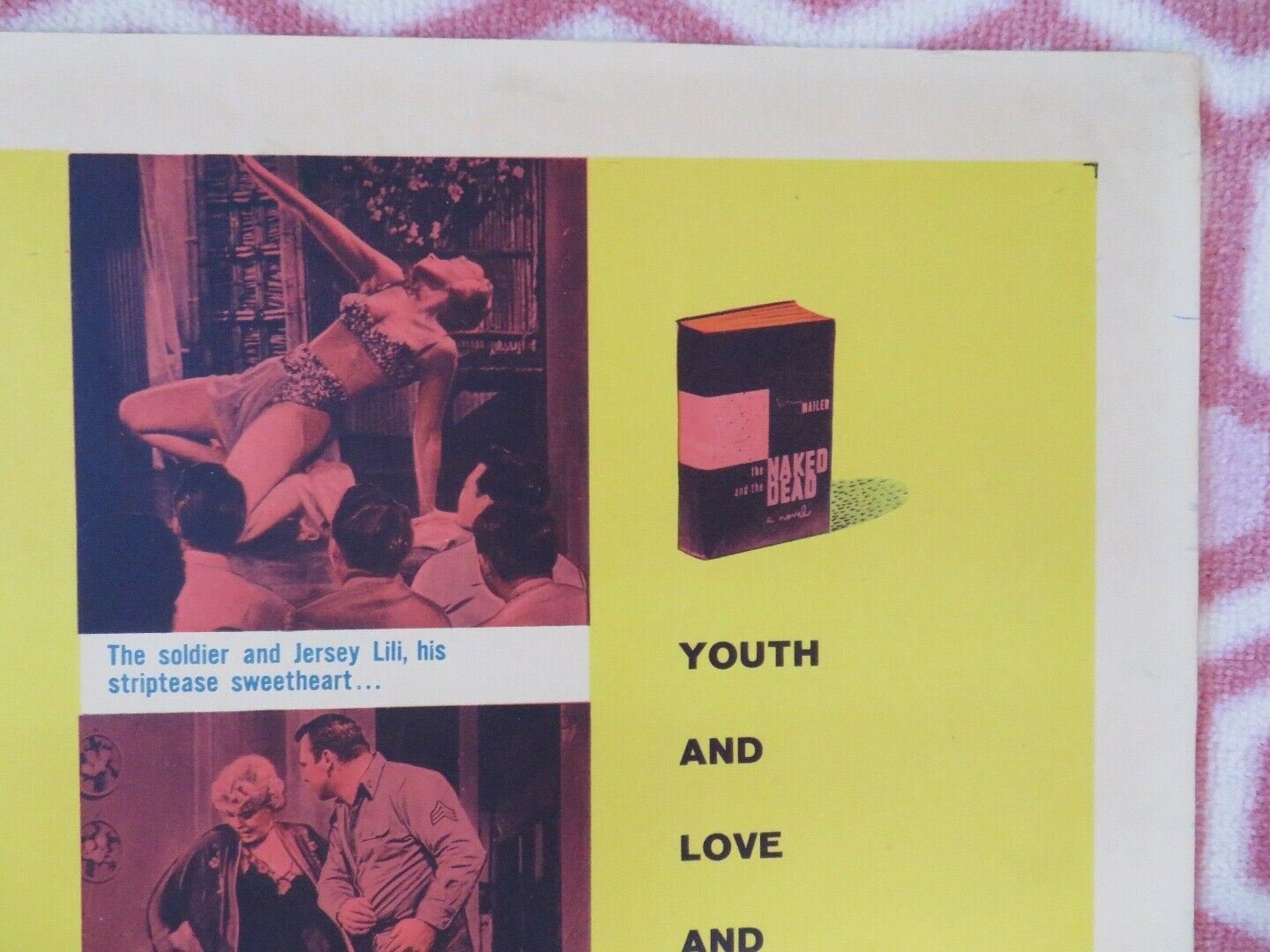 THE NAKED AND THE DEAD US HALF SHEET (22"x 28") POSTER ALDO RAY C ROBERTSON 1958 Movie posters