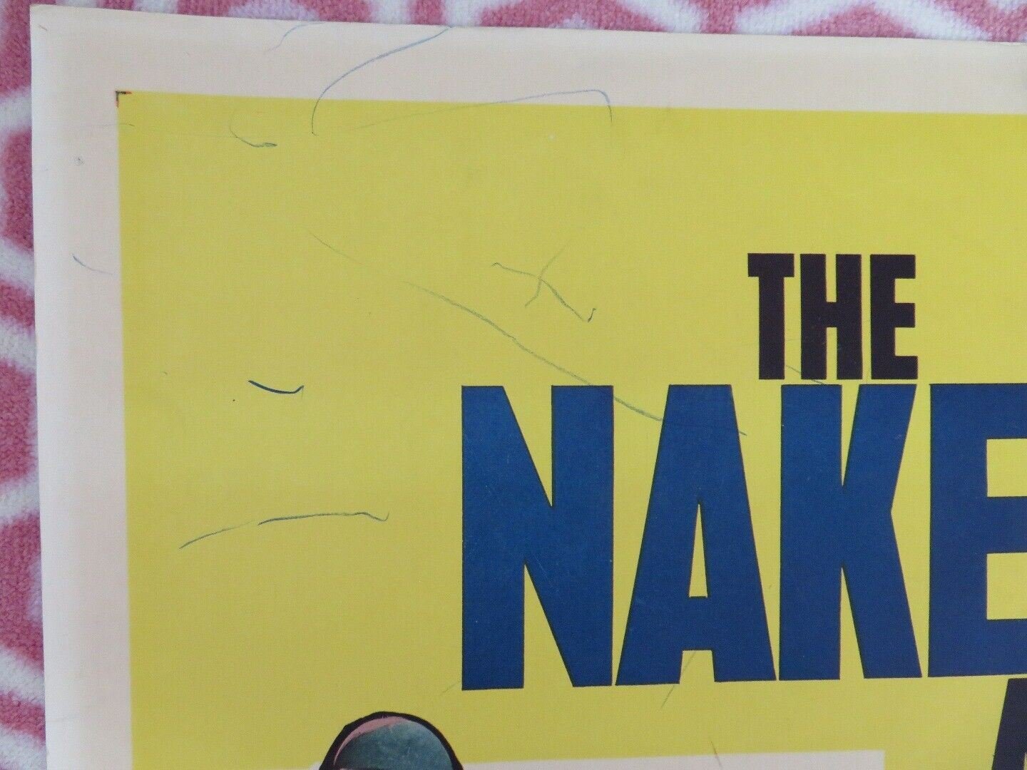 THE NAKED AND THE DEAD US HALF SHEET (22"x 28") POSTER ALDO RAY C ROBERTSON 1958 Movie posters