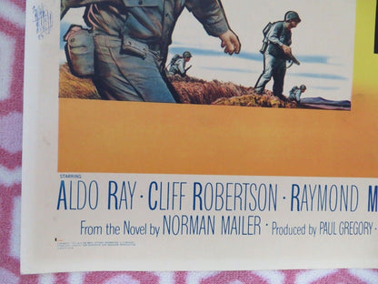 THE NAKED AND THE DEAD US HALF SHEET (22"x 28") POSTER ALDO RAY C ROBERTSON 1958 Movie posters