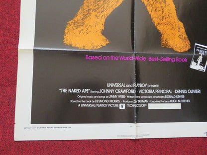 THE NAKED APE FOLDED US ONE SHEET POSTER JOHNNY CRAWFORD 1973 Movie posters