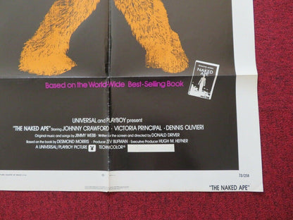 THE NAKED APE FOLDED US ONE SHEET POSTER JOHNNY CRAWFORD 1973 Movie posters