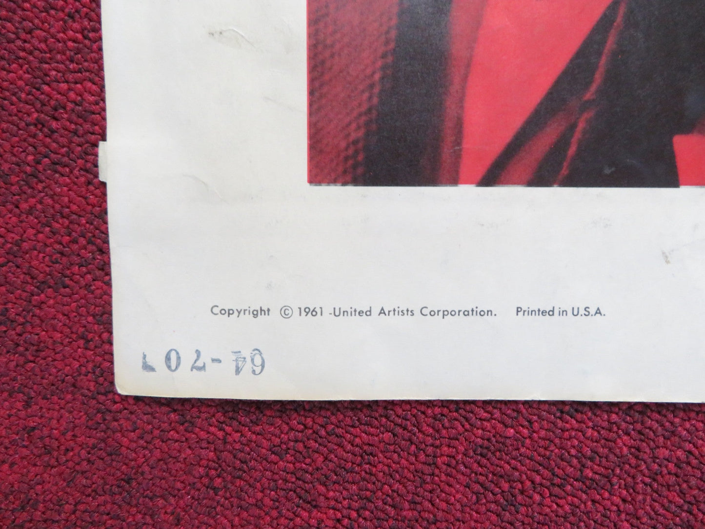 THE NAKED EDGE US HALF SHEET (22"x 28") POSTER GARY COOPER DEBORAH KERR 1961 Rendezvous Cinema Movie posters