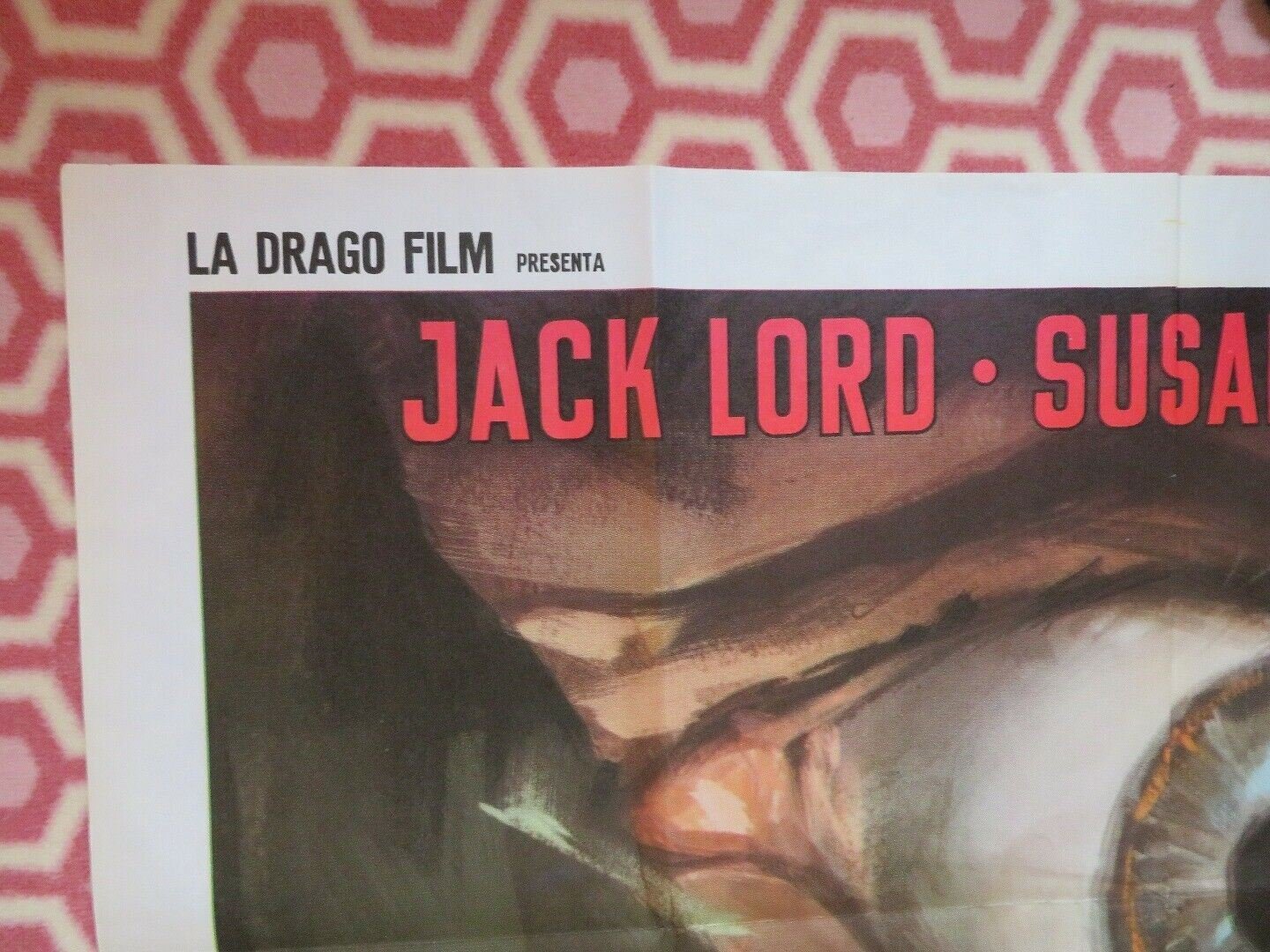 THE NAME OF THE GAME IS KILL ITALIAN 2 FOGLIO (55"x 39") POSTER JACK LORD 1972 Movie posters