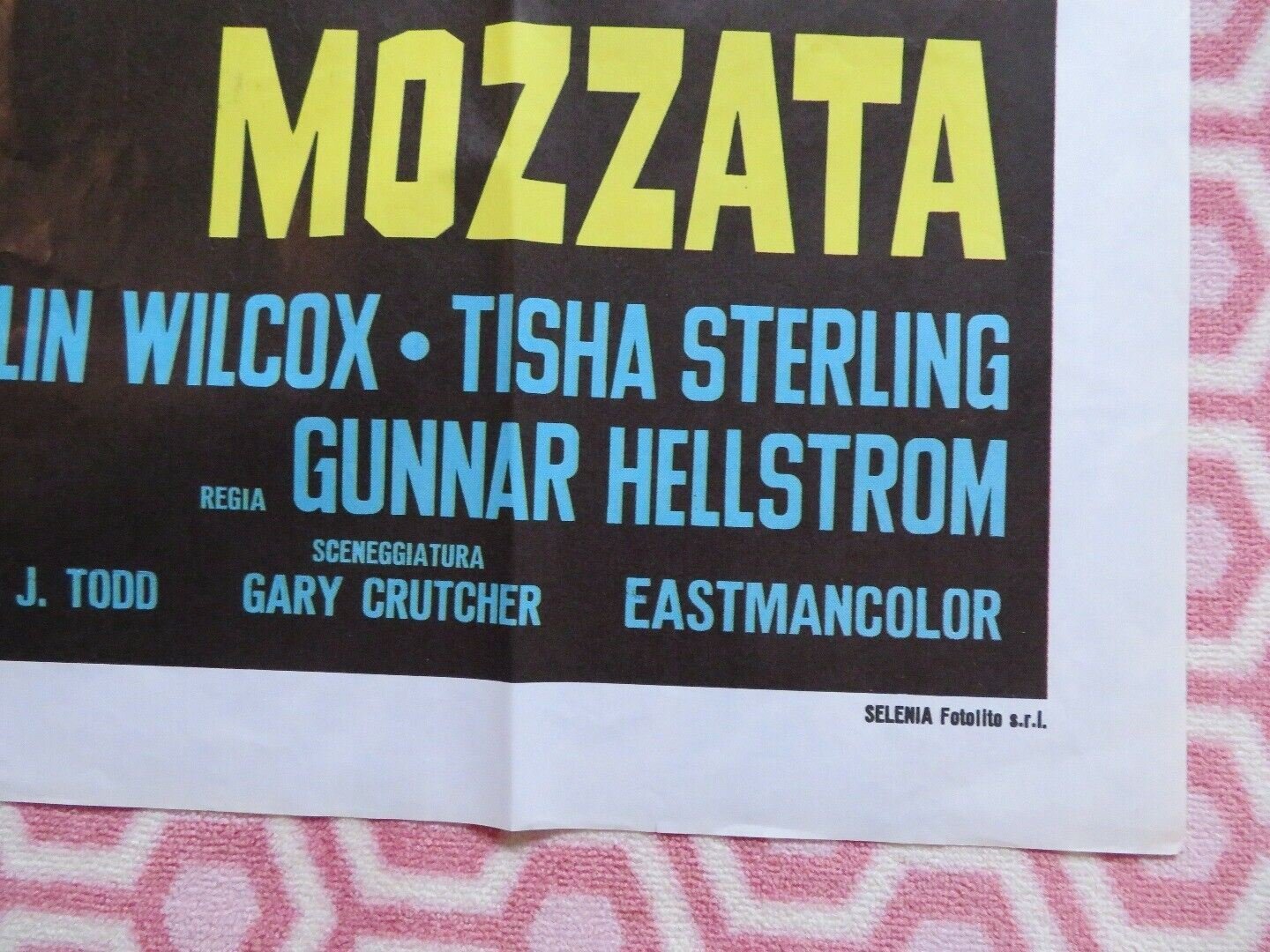 THE NAME OF THE GAME IS KILL ITALIAN 2 FOGLIO (55"x 39") POSTER JACK LORD 1972 Movie posters