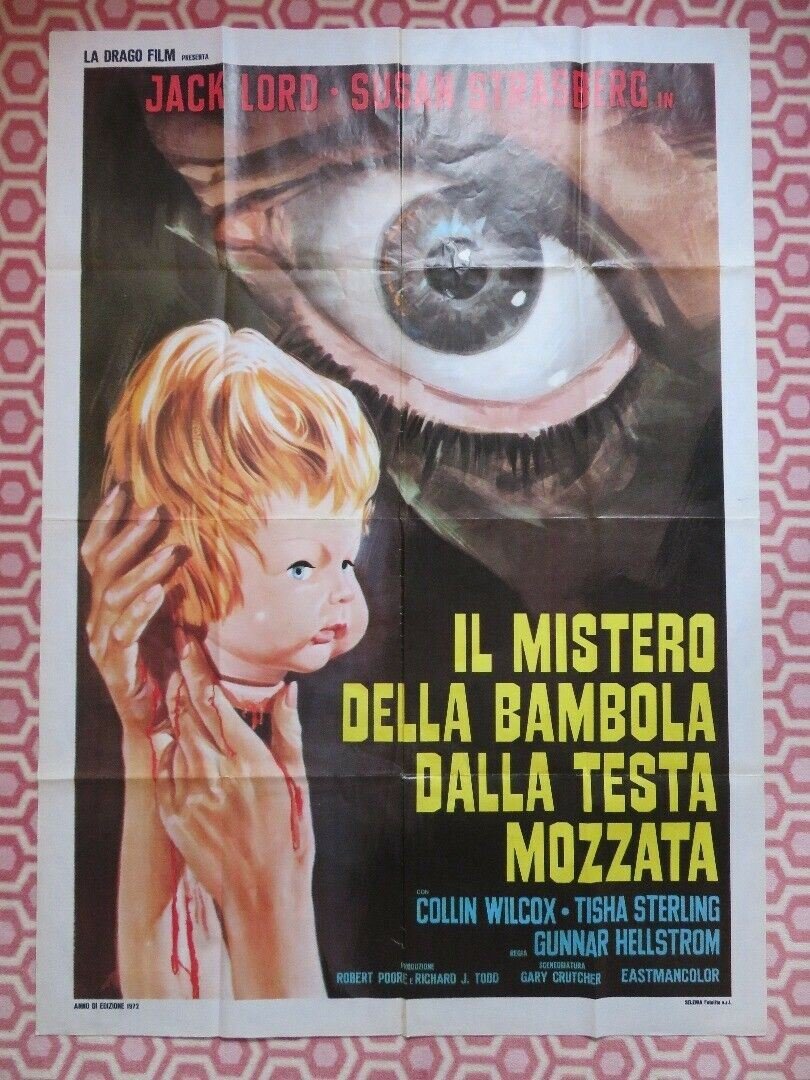 THE NAME OF THE GAME IS KILL ITALIAN 2 FOGLIO (55"x 39") POSTER JACK LORD 1972 Movie posters