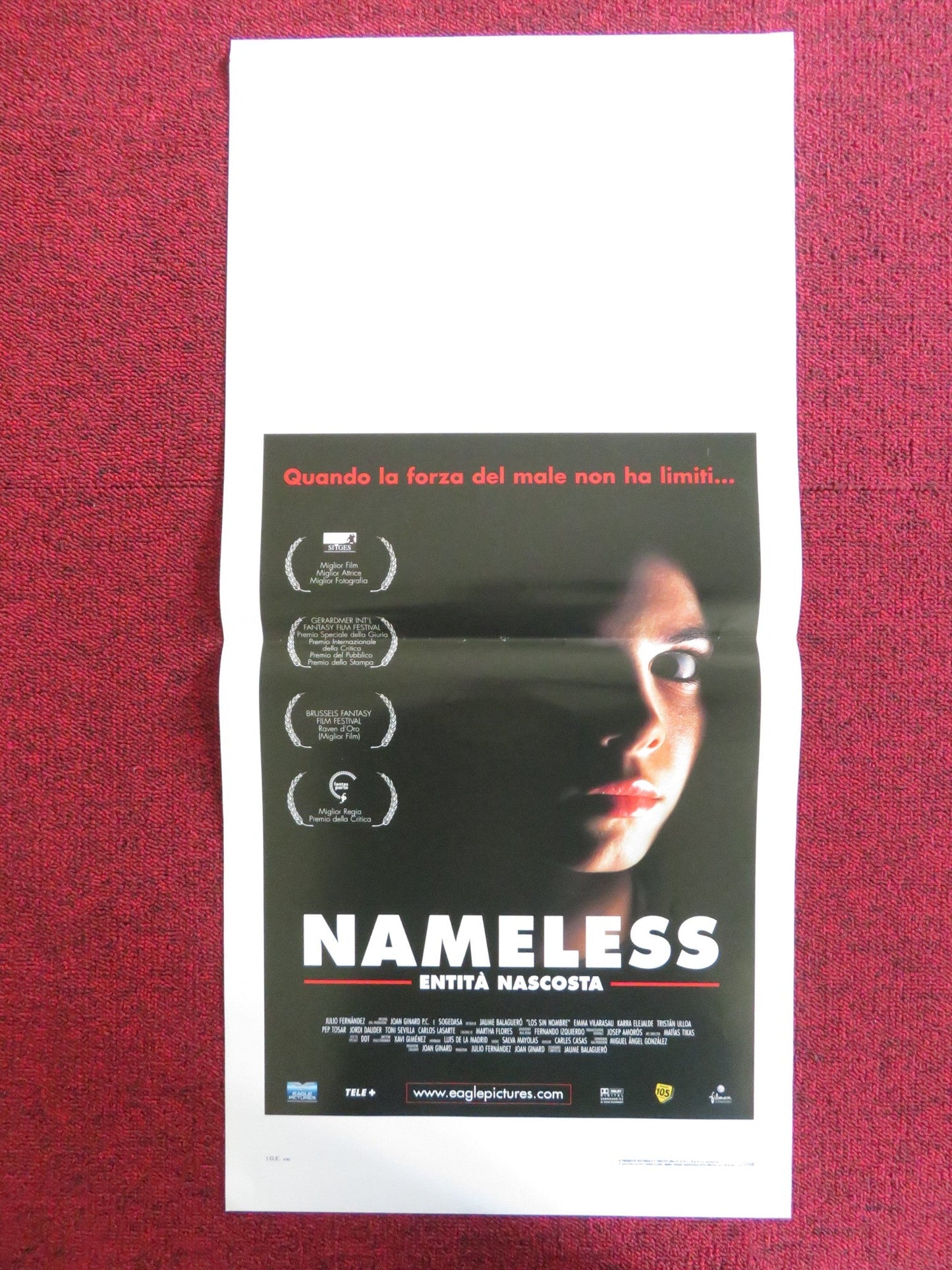 THE NAMELESS ITALIAN LOCANDINA POSTER EMMA VILARASAU KARRA ELEJALDE 1999 Rendezvous Cinema Movie posters