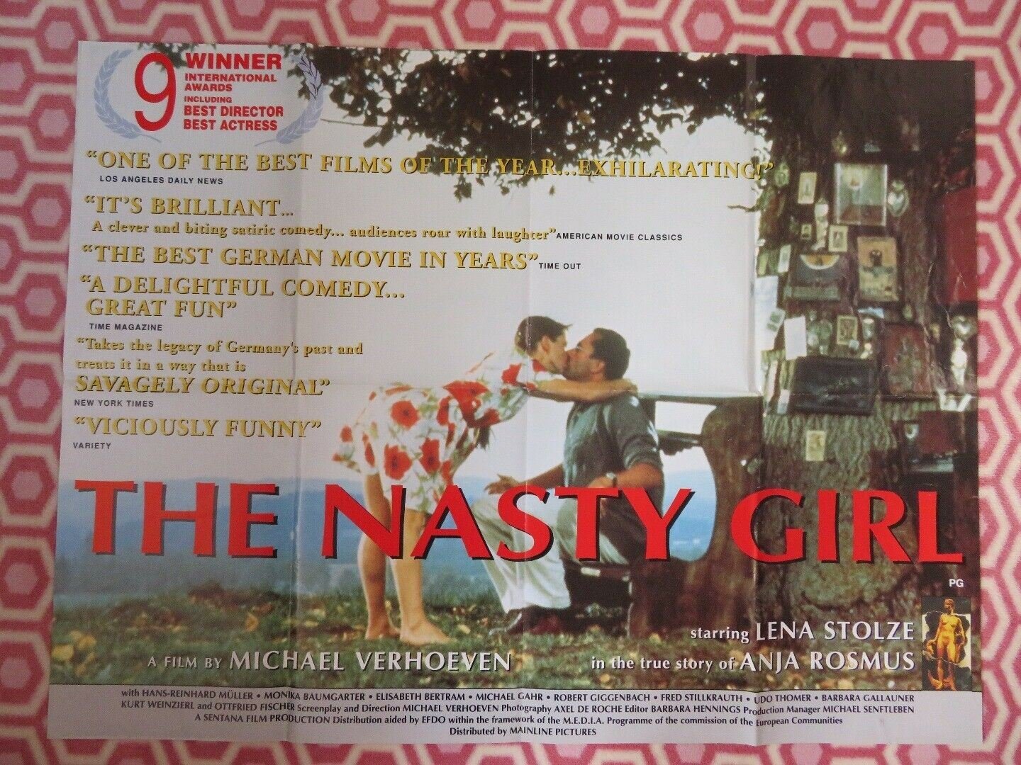 THE NASTY GIRL BRITISH QUAD (30 x 40) POSTER LENA STOLZE MICHAEL VERHOEVEN 1990 Movie posters