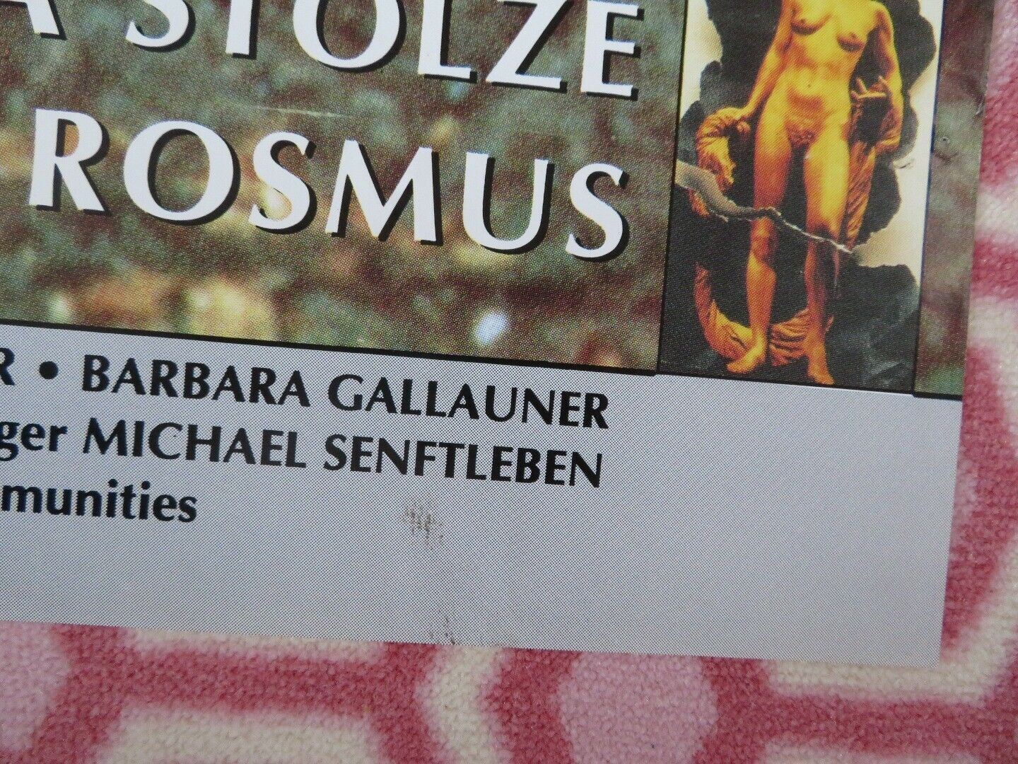 THE NASTY GIRL BRITISH QUAD (30 x 40) POSTER LENA STOLZE MICHAEL VERHOEVEN 1990 Movie posters