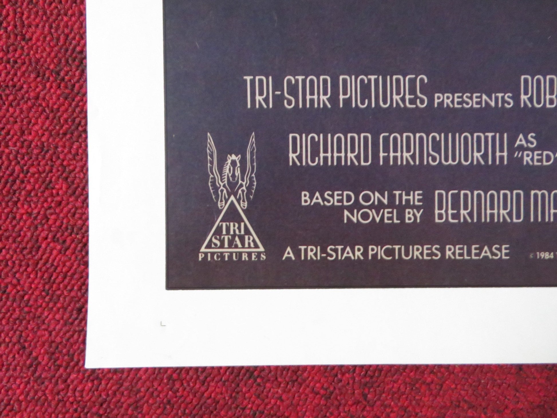 THE NATURAL FOLDED US ONE SHEET POSTER ROBERT REDFORD ROBERT DUVALL 1984 Rendezvous Cinema Movie posters