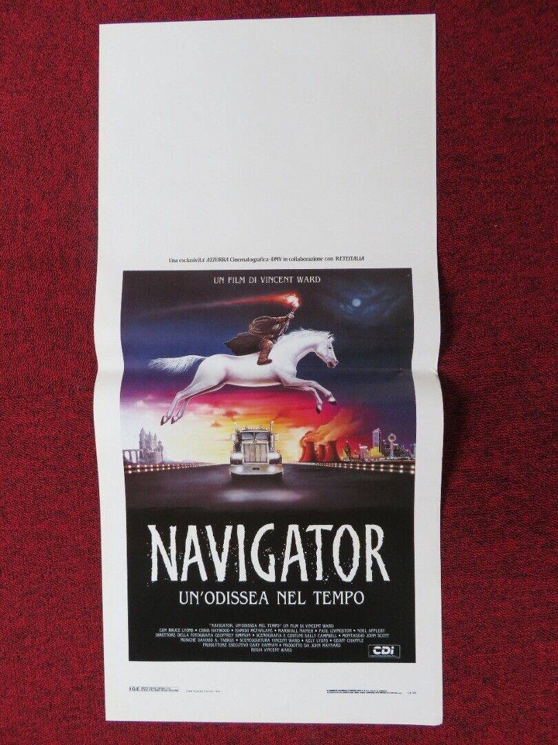 THE NAVIGATOR: A MEDIEVAL ODYSSEY ITALIAN LOCANDINA (27.5"x13") POSTER 1988 Movie posters