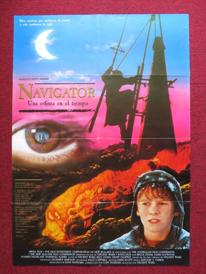 THE NAVIGATOR: A MEDIEVIL ODYSSEY SPANISH ROLLED POSTER BRUCE LYONS 1988 Movie posters