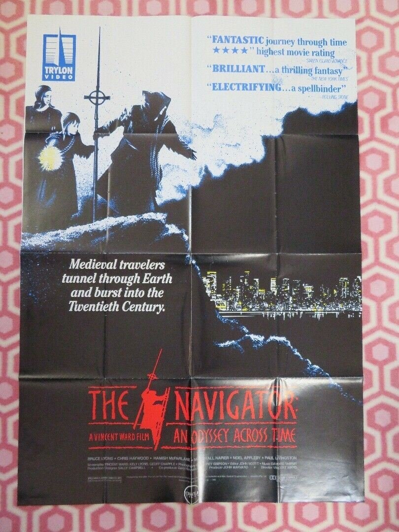 THE NAVIGATOR:AN ODYSSEY ACROSS TIME VIDEO POSTER FOLDED B LYONS C HAYWOOD '89 Movie posters