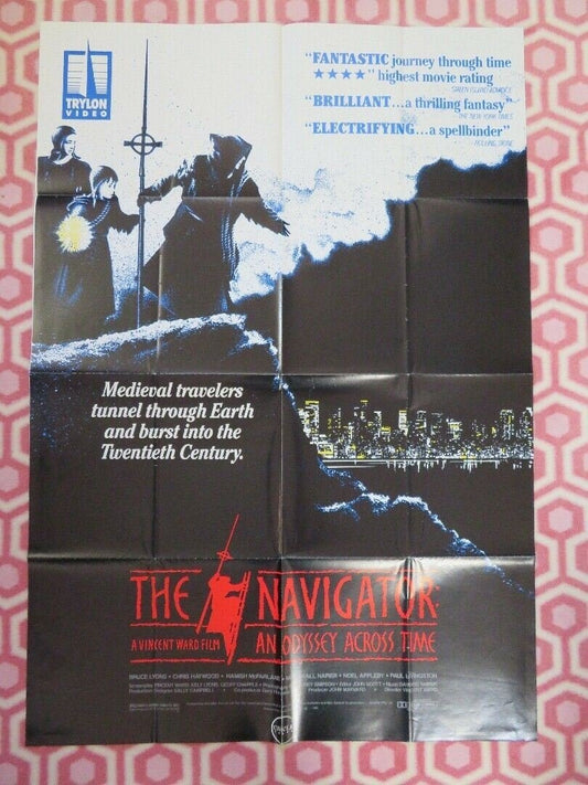THE NAVIGATOR:AN ODYSSEY ACROSS TIME VIDEO POSTER FOLDED B LYONS C HAYWOOD '89 Movie posters