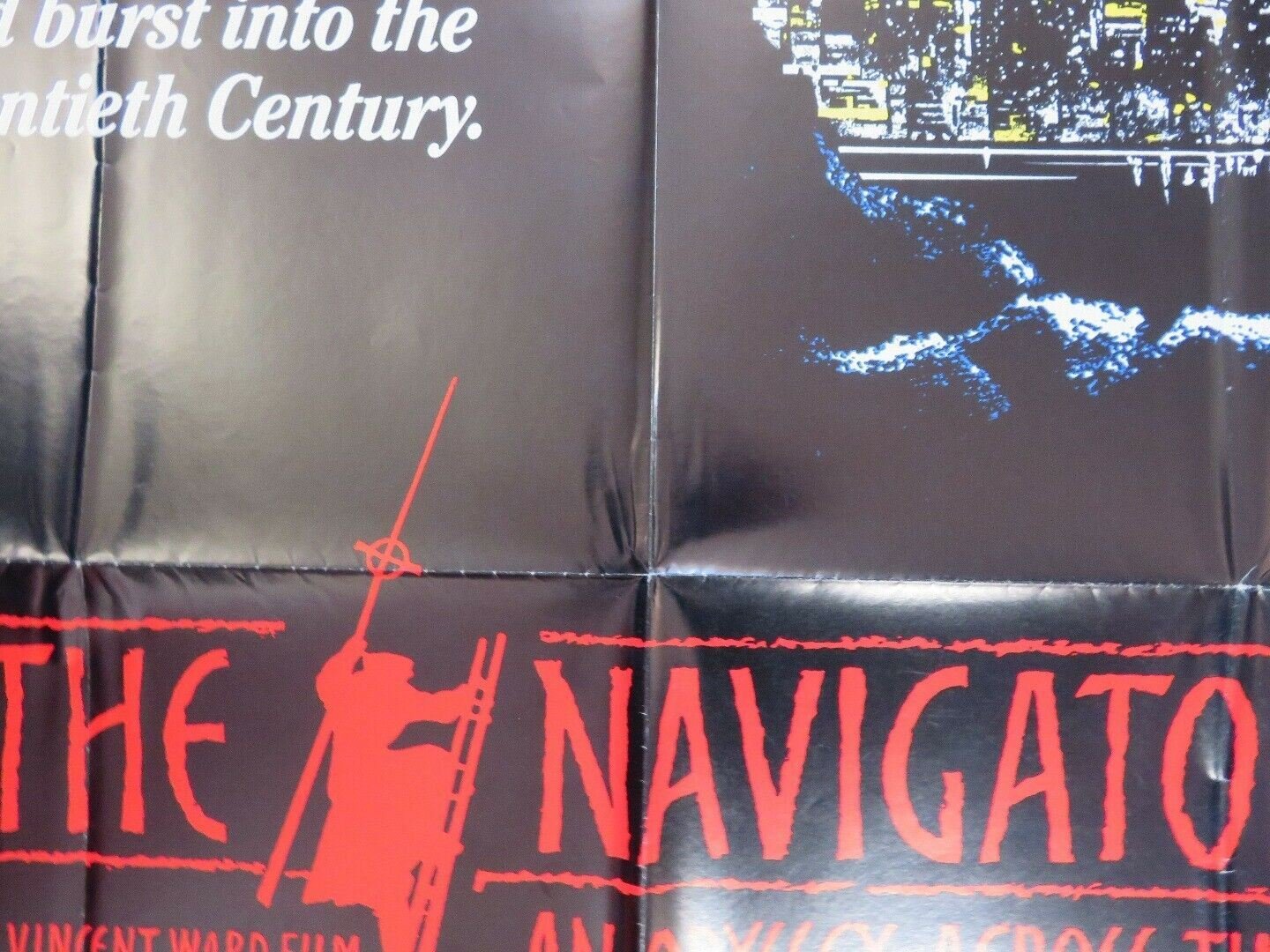 THE NAVIGATOR:AN ODYSSEY ACROSS TIME VIDEO POSTER FOLDED B LYONS C HAYWOOD '89 Movie posters