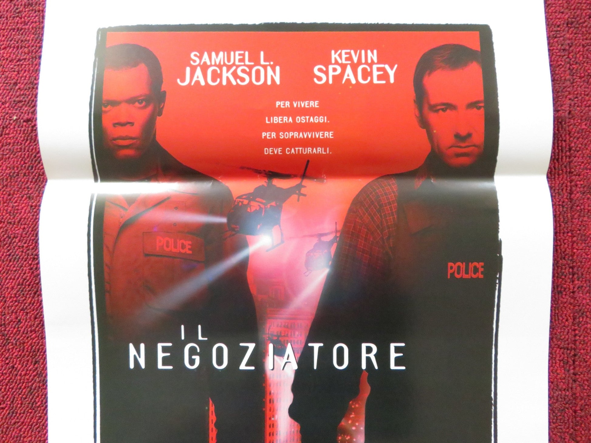 THE NEGOTIATOR ITALIAN LOCANDINA POSTER SAMUEL L. JACKSON KEVIN SPACEY 1998 Rendezvous Cinema Movie posters