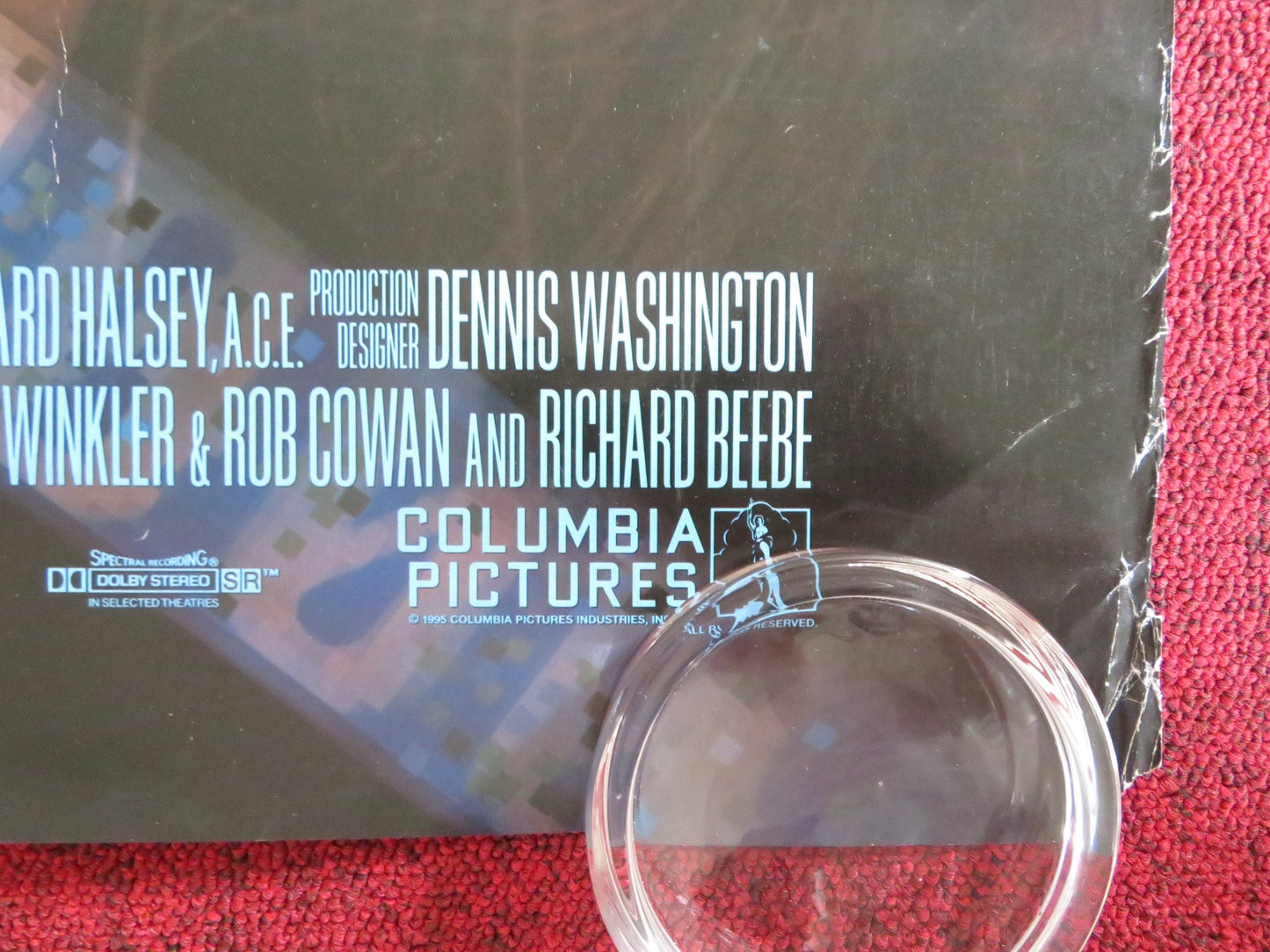 THE NET US ONE SHEET ROLLED POSTER SANDRA BULLOCK JEREMY NORTHAM 1995 Rendezvous Cinema Movie posters