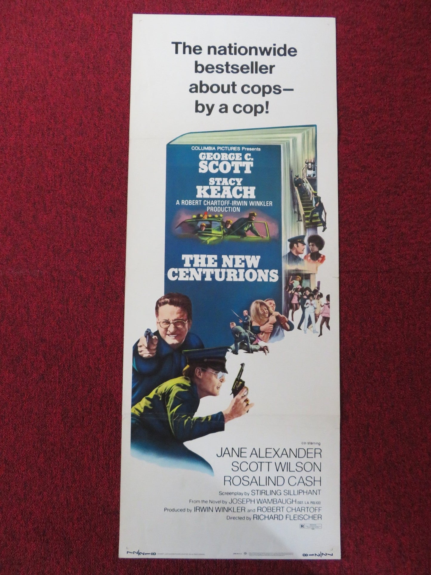 THE NEW CENTURIONS US INSERT (14"x 36") POSTER GEORGE C. SCOTT STACY KEACH 1972 Rendezvous Cinema Movie posters