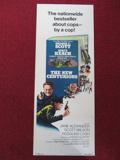 THE NEW CENTURIONS US INSERT (14"x 36") POSTER GEORGE C. SCOTT STACY KEACH 1972 Rendezvous Cinema Movie posters