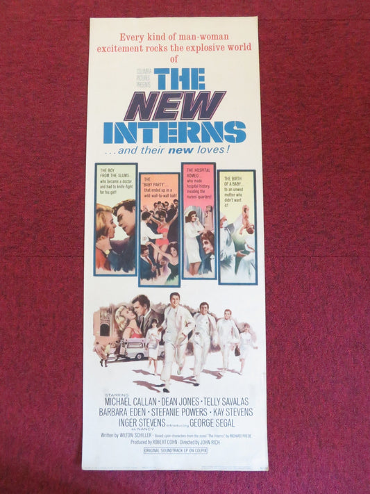 THE NEW INTERNS US INSERT (14"x 36") POSTER MICHAEL CALLAN DEAN JONES 1964 Rendezvous Cinema Movie posters
