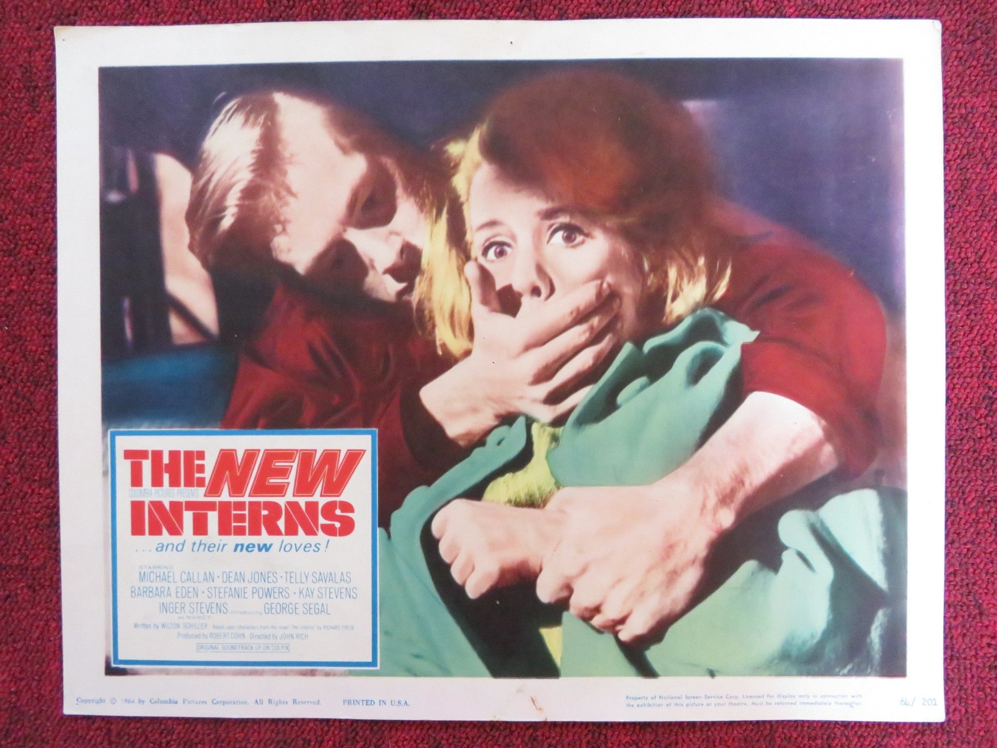 THE NEW INTERNS US LOBBY CARD FULL SET MICHAEL CALLAN DEAN JONES 1964 Rendezvous Cinema Movie posters