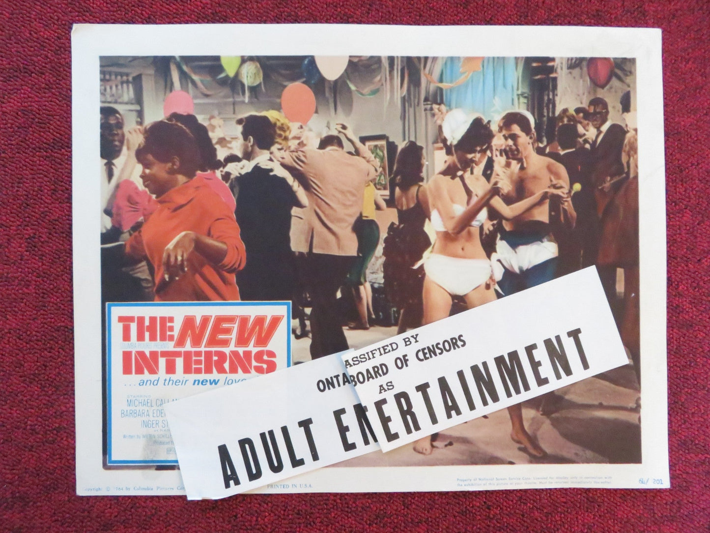 THE NEW INTERNS US LOBBY CARD FULL SET MICHAEL CALLAN DEAN JONES 1964 Rendezvous Cinema Movie posters