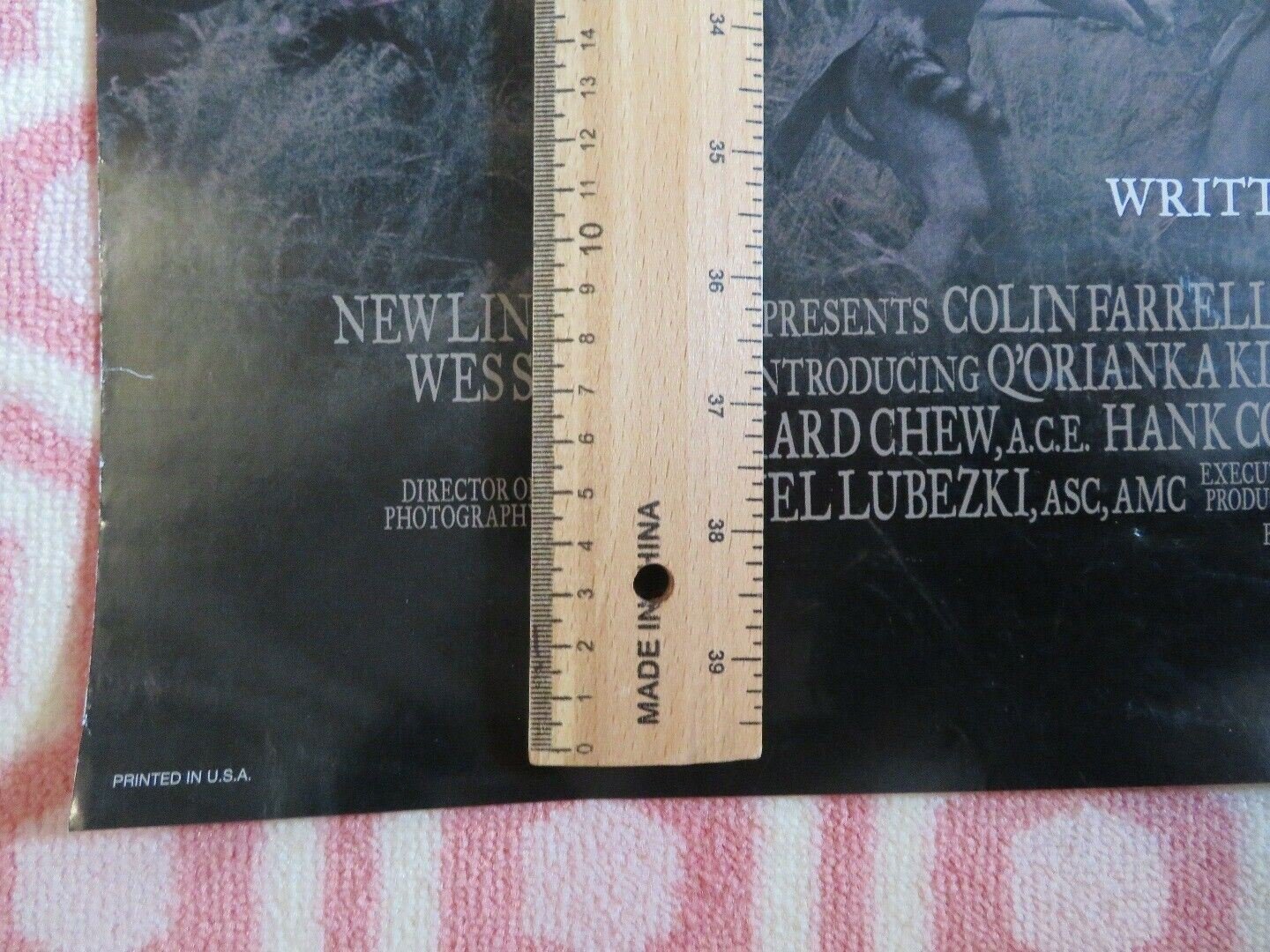 THE NEW WORLD - B US ROLLED POSTER COLIN FARRELL CHRISTIAN BALE 2005 Movie posters