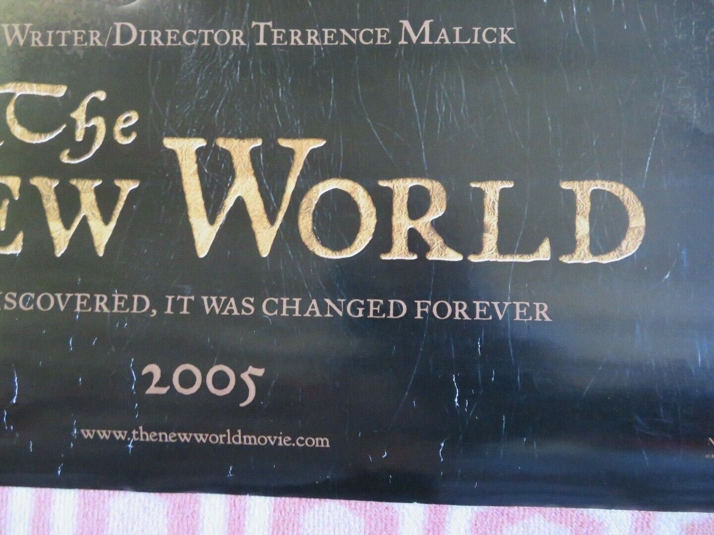 THE NEW WORLD ONE SHEET ROLLED POSTER CHRISTIAN BALE COLIN FARRELL 2005 - Rendezvous Cinema