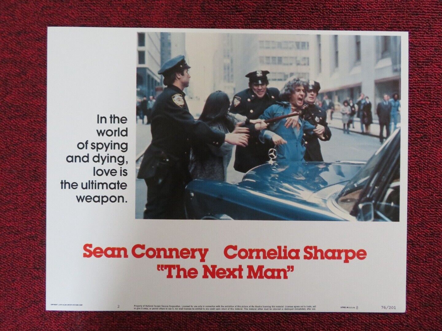 THE NEXT MAN - 2 US LOBBY CARD SEAN CONNERY1976 Movie posters