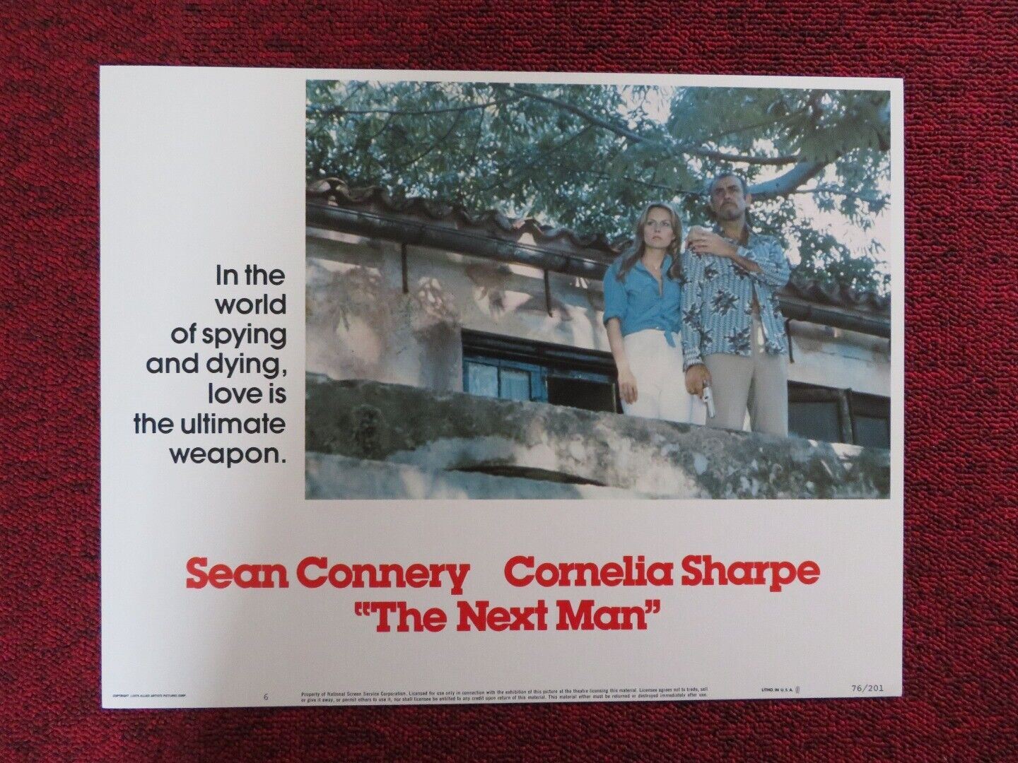 THE NEXT MAN - 6 US LOBBY CARD SEAN CONNERY CORNELIA SHARPE 1976 Movie posters