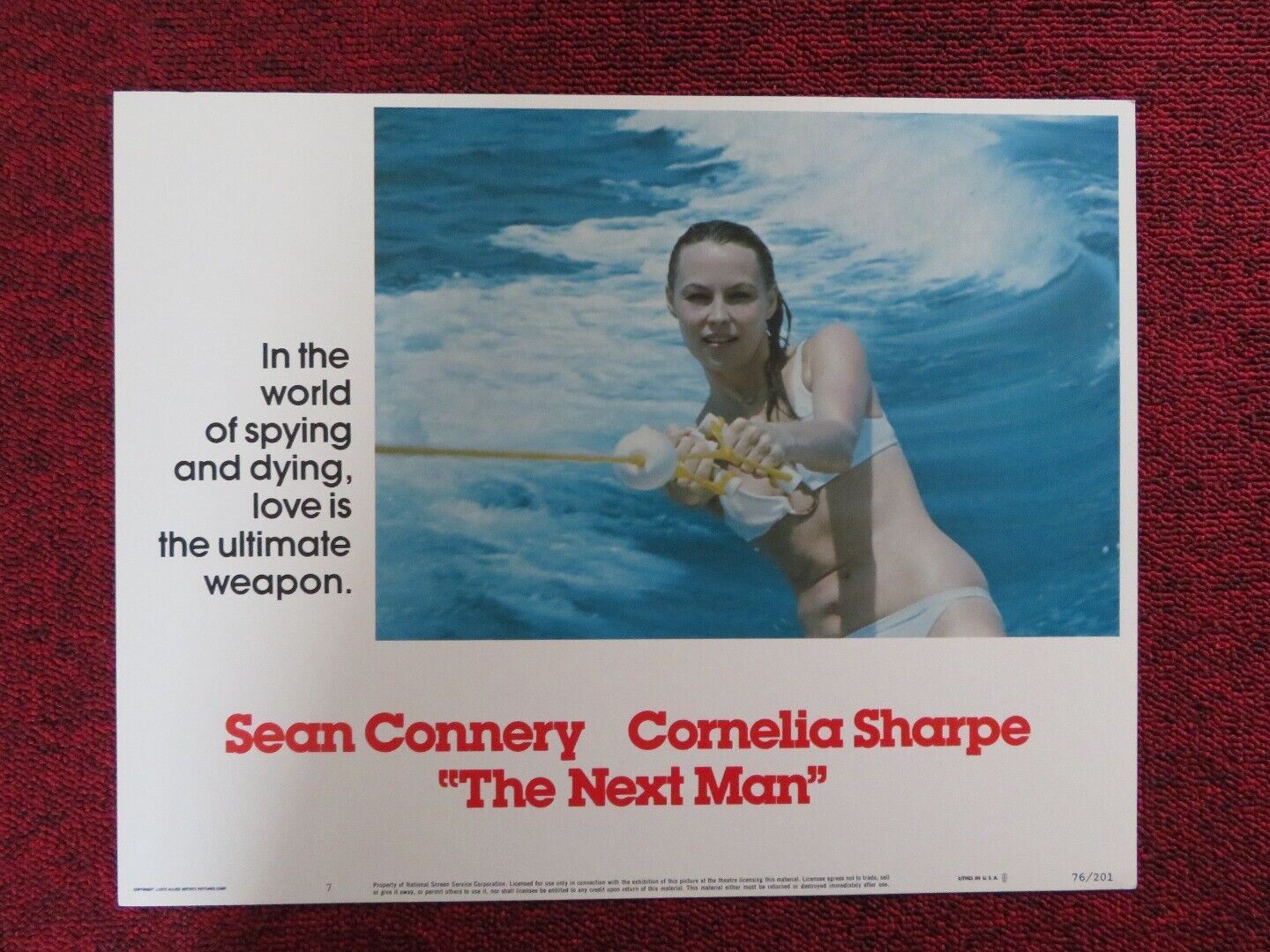 THE NEXT MAN - 7 US LOBBY CARD CORNELIA SHARPE 1976 Movie posters