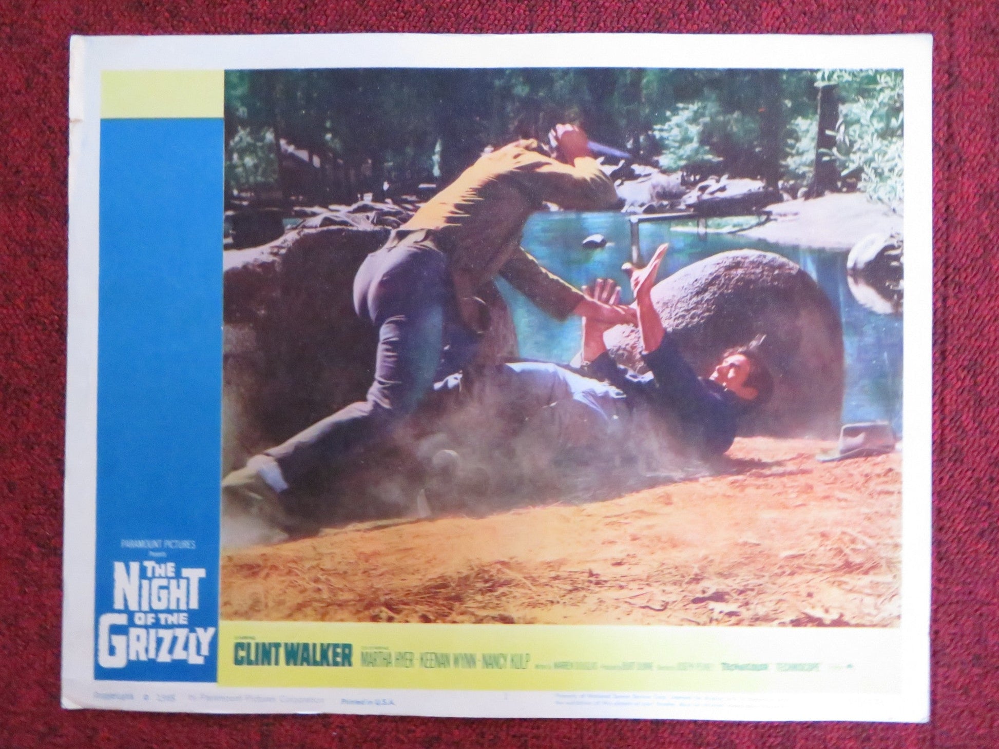 THE NIGHT OF THE GRIZZLY US LOBBY CARD FULL SET CLINT WALKER MARTHA HYER 1966 Rendezvous Cinema Movie posters