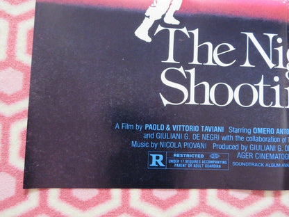 THE NIGHT OF THE SHOOTING STARS US ONE SHEET POSTER OMERO ANTONUTTI 1982 Movie posters