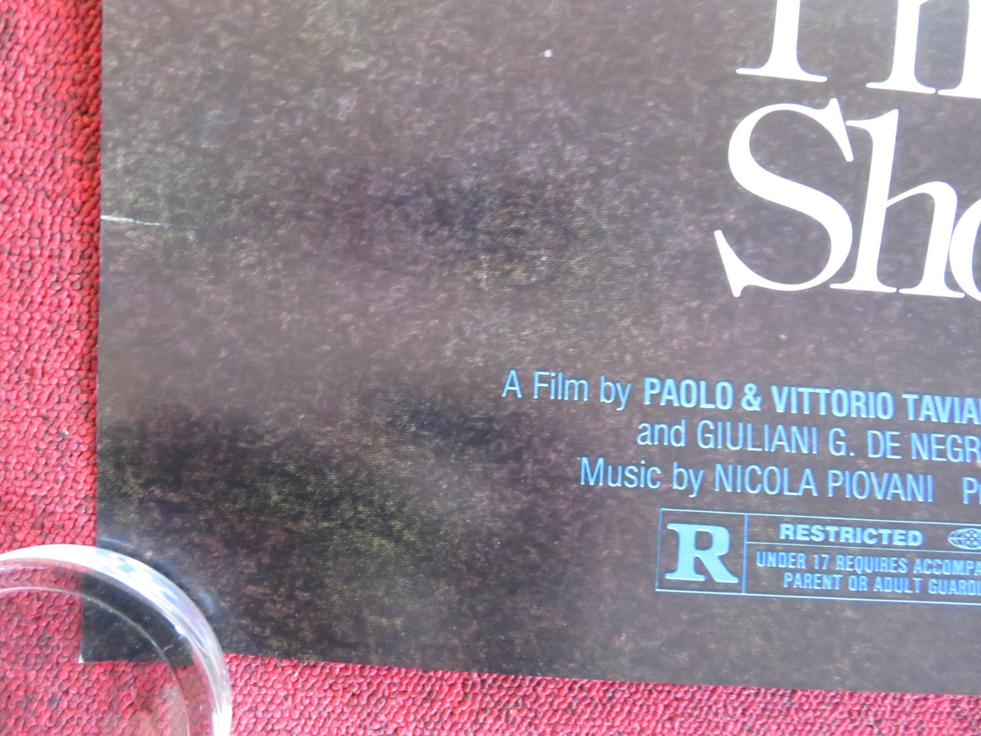 THE NIGHT OF THE SHOOTING STARS US ONE SHEET ROLLED POSTER OMERO ANTONUTTI 1982 Rendezvous Cinema Movie posters