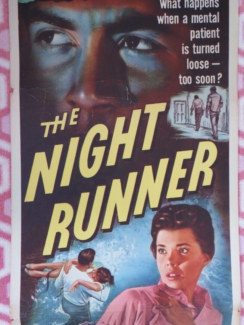 THE NIGHT RUNNER US INSERT (14"x 36") POSTER RAY DANTON COLLEEN MILLER 1957 Movie posters