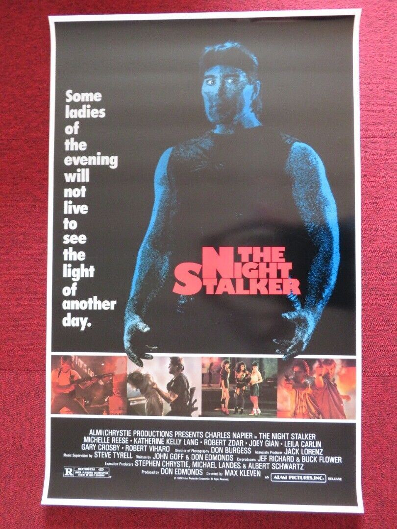 THE NIGHT STALKER US ONE SHEET ROLLED POSTER (40" X 26") CHARLES NAPIER 1985 Movie posters