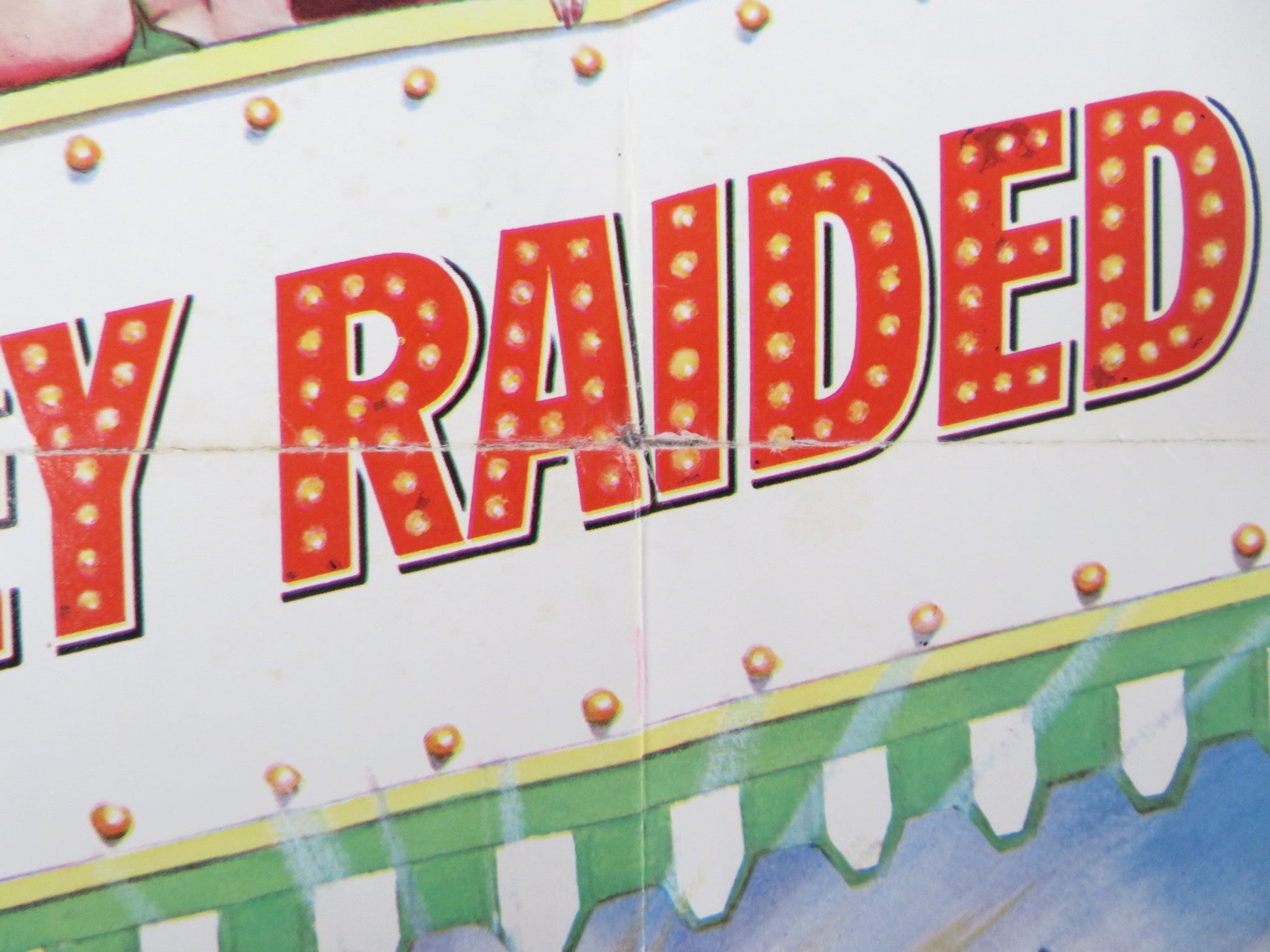 THE NIGHT THEY RAIDED MINSKY'S FOLDED US ONE SHEET POSTER JASON ROBARDS 1968 Rendezvous Cinema Movie posters