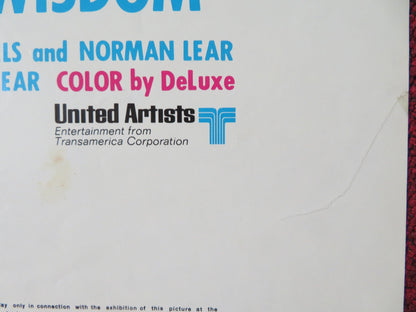 THE NIGHT THEY RAIDED MINSKY'S FOLDED US ONE SHEET POSTER JASON ROBARDS 1968 Rendezvous Cinema Movie posters