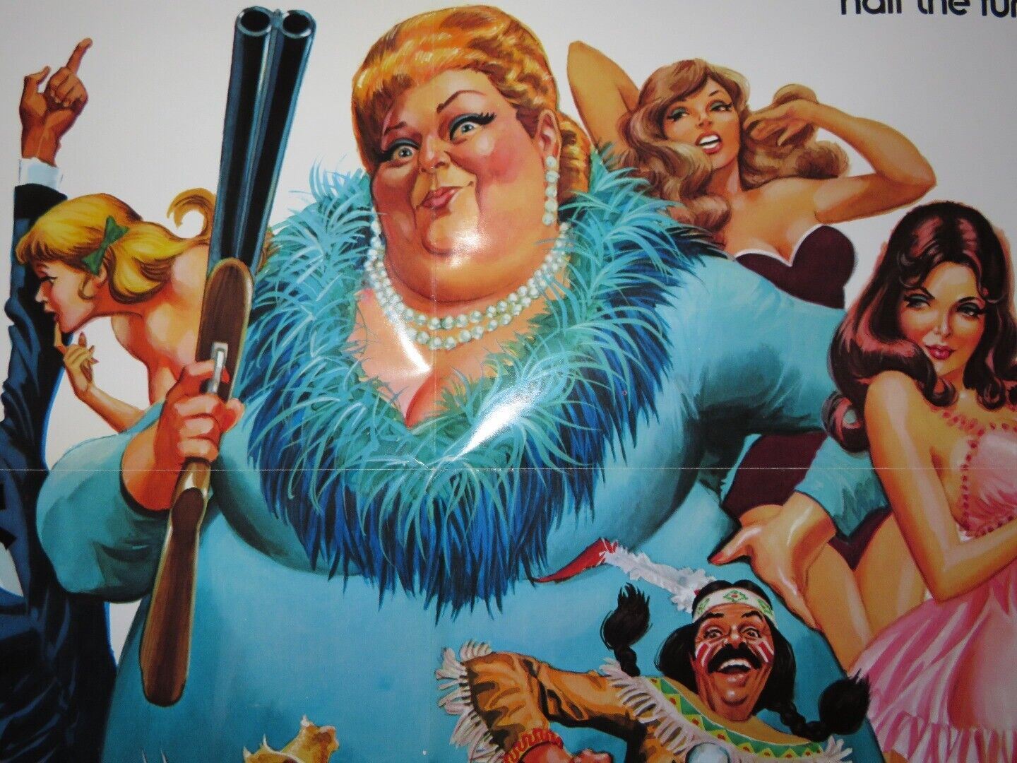 THE NIGHT THEY ROBBED BIG BERTHA'S FOLDED US ONE SHEET POSTER R NICHOLS 1975 Movie posters