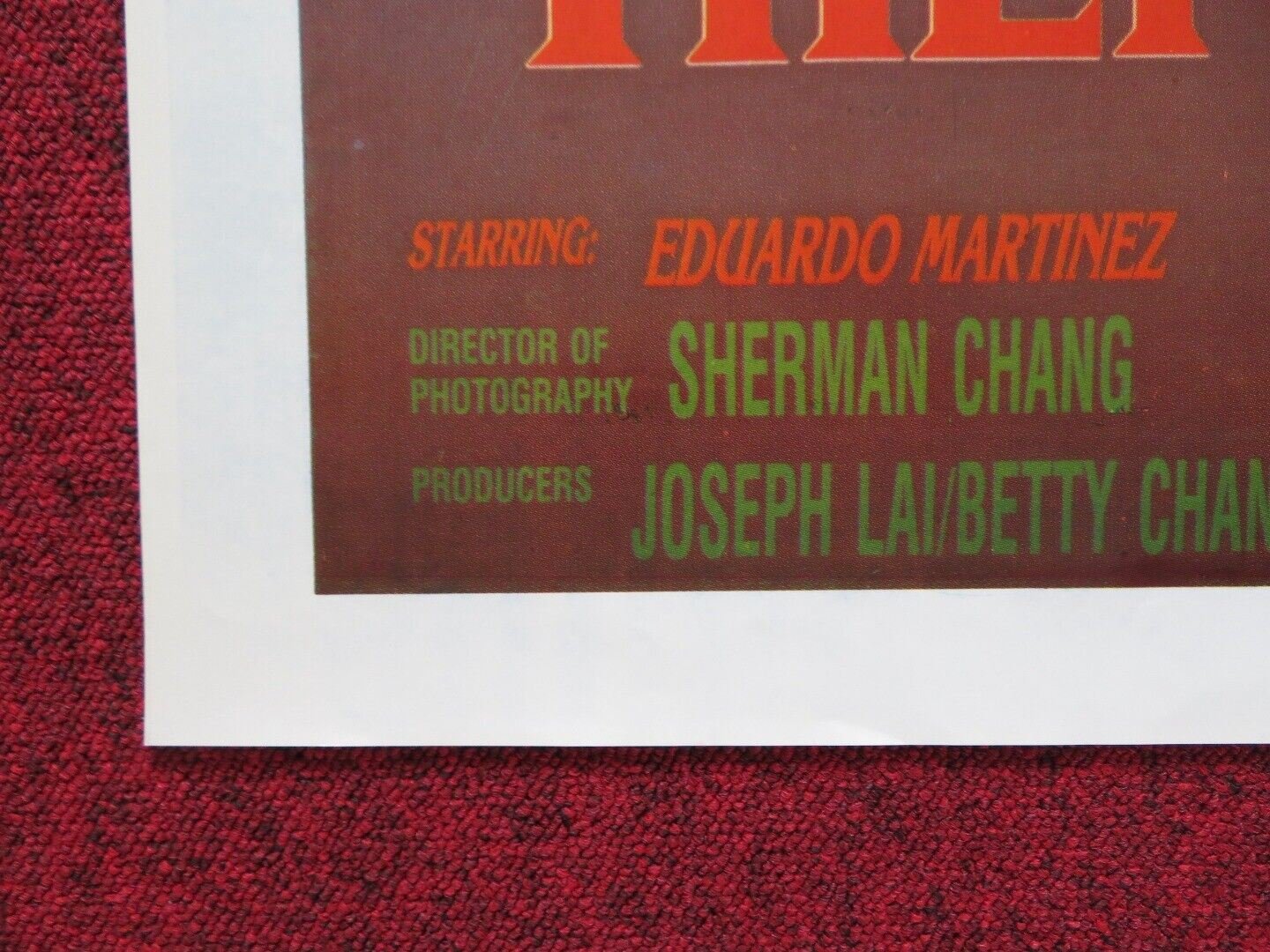 THE NINJA SQUAD UNKNOWN ROLLED POSTER GODFREY HO RICHARD HARRISON 1986 Movie posters
