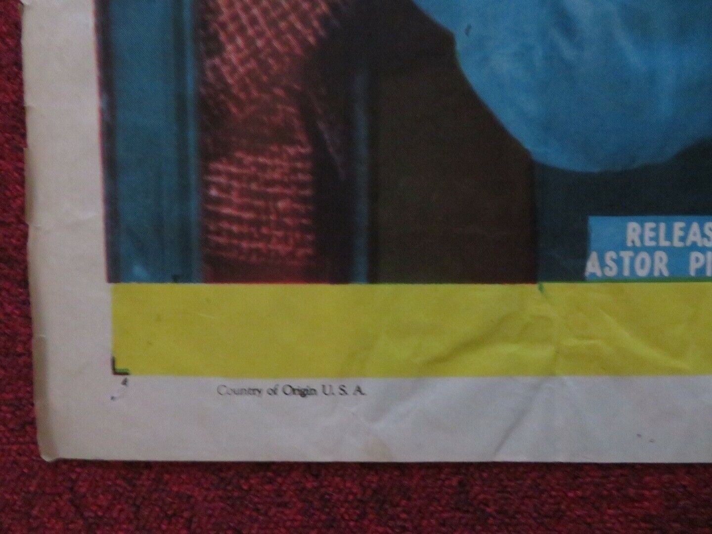 THE NOOSE / I'D GIVE MY LIFE FOLDED US ONE SHEET POSTER GUY STANDING 1947 Movie posters