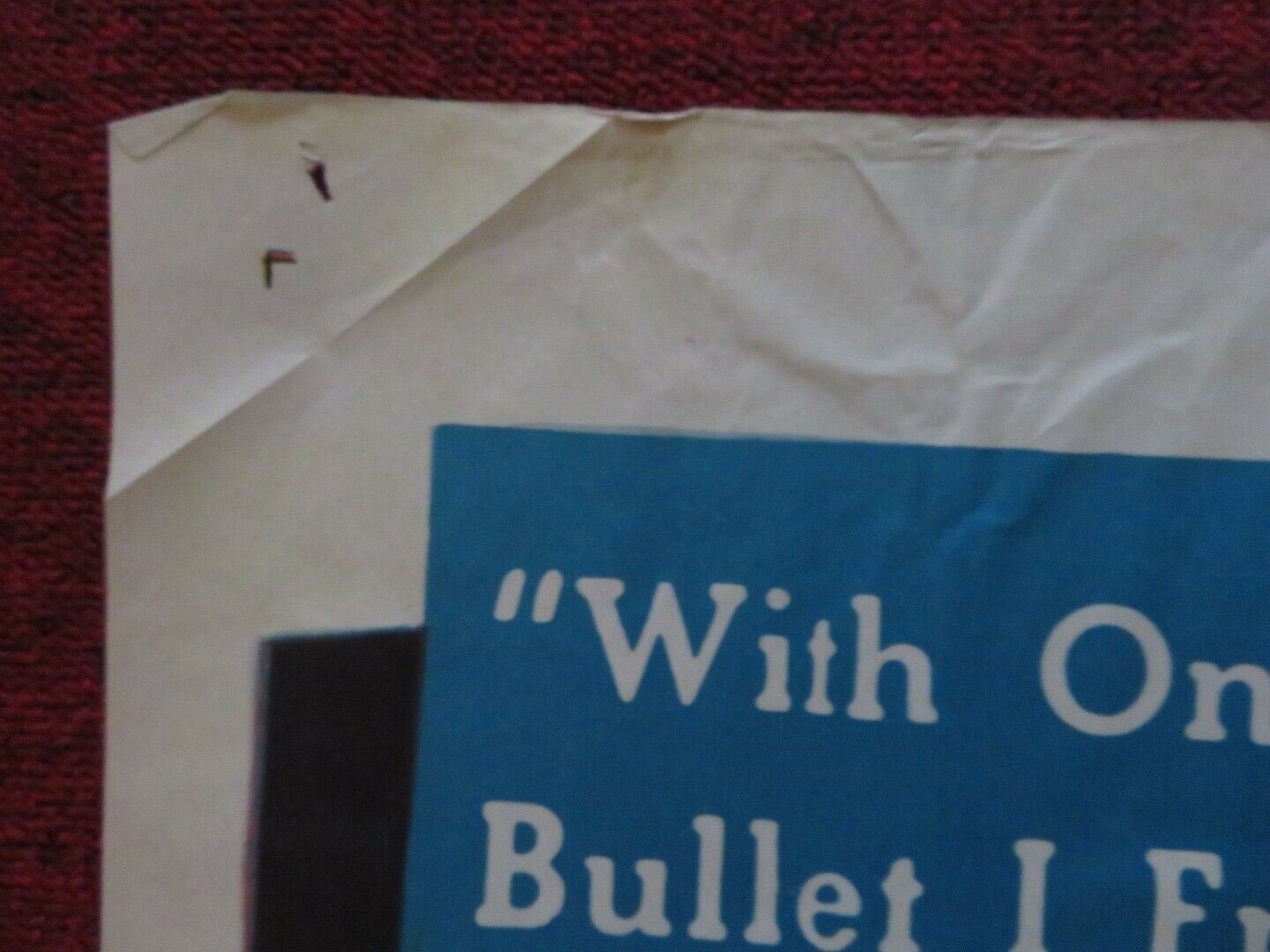 THE NOOSE / I'D GIVE MY LIFE FOLDED US ONE SHEET POSTER GUY STANDING 1947 Movie posters