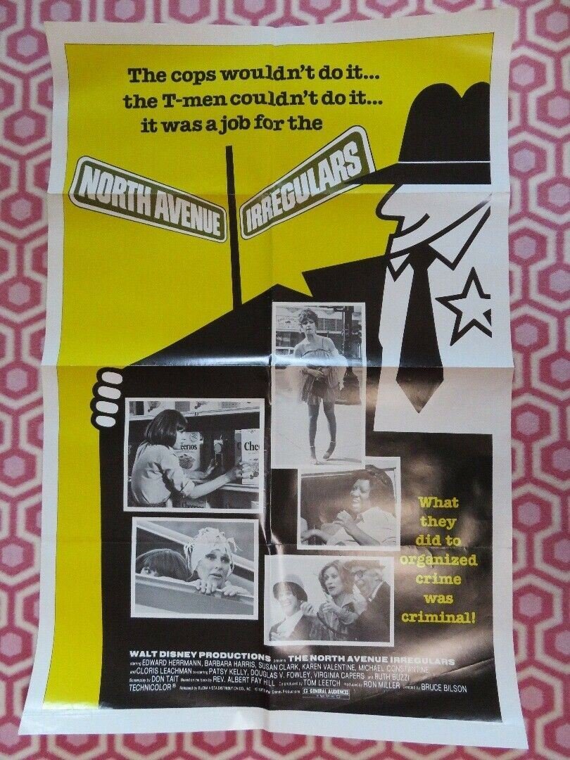 THE NORTH AVENUE IRREGULARS US ONE SHEET POSTER DISNEY EDWARD HERRMAN Rendezvous Cinema Movie posters