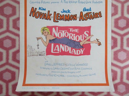 THE NOTORIOUS LANDLADY US INSERT (14"x 36") POSTER KIM NOVAK JACK LEMMON 1961 - Rendezvous Cinema