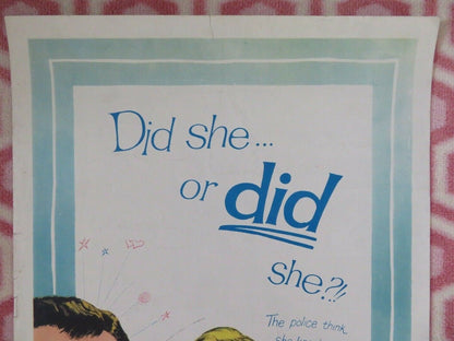 THE NOTORIOUS LANDLADY US INSERT (14"x 36") POSTER KIM NOVAK JACK LEMMON 1961 - Rendezvous Cinema