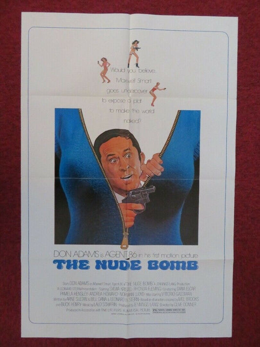 THE NUDE BOMB FOLDED US ONE SHEET POSTER DON ADAMS SYLVIA KRISTEL 1980 Movie posters