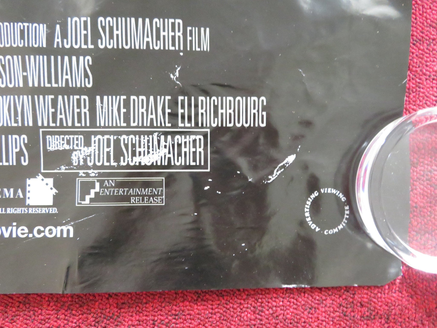 THE NUMBER 23 UK QUAD (30"x 40") ROLLED POSTER JIM CARREY VIRGINIA MADSEN 2007 Rendezvous Cinema Movie posters