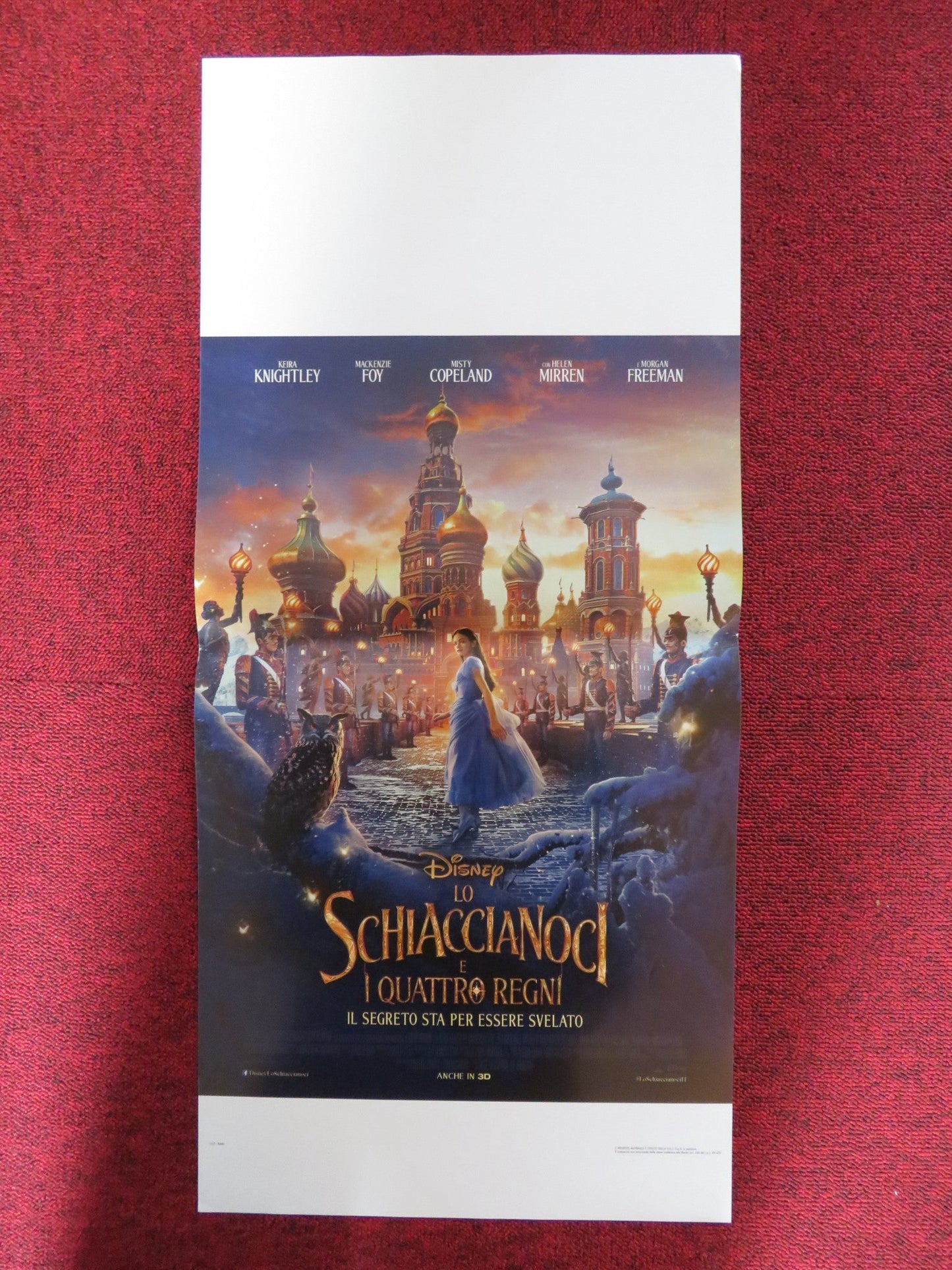 THE NUTCRACKER AND THE FOUR REALMS ITALIAN LOCANDINA POSTER DISNEY 2018 Rendezvous Cinema Movie posters
