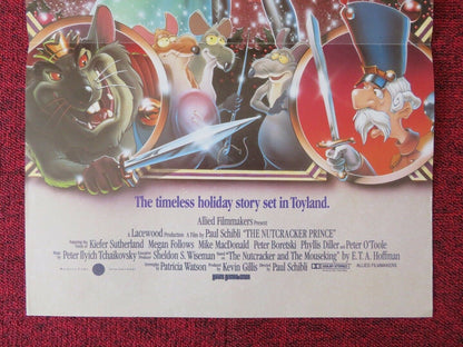THE NUTCRACKER PRINCE FOLDED AUSTRALIAN DAYBILL POSTER KIEFER SUTHERLAND MEGAN - Rendezvous Cinema