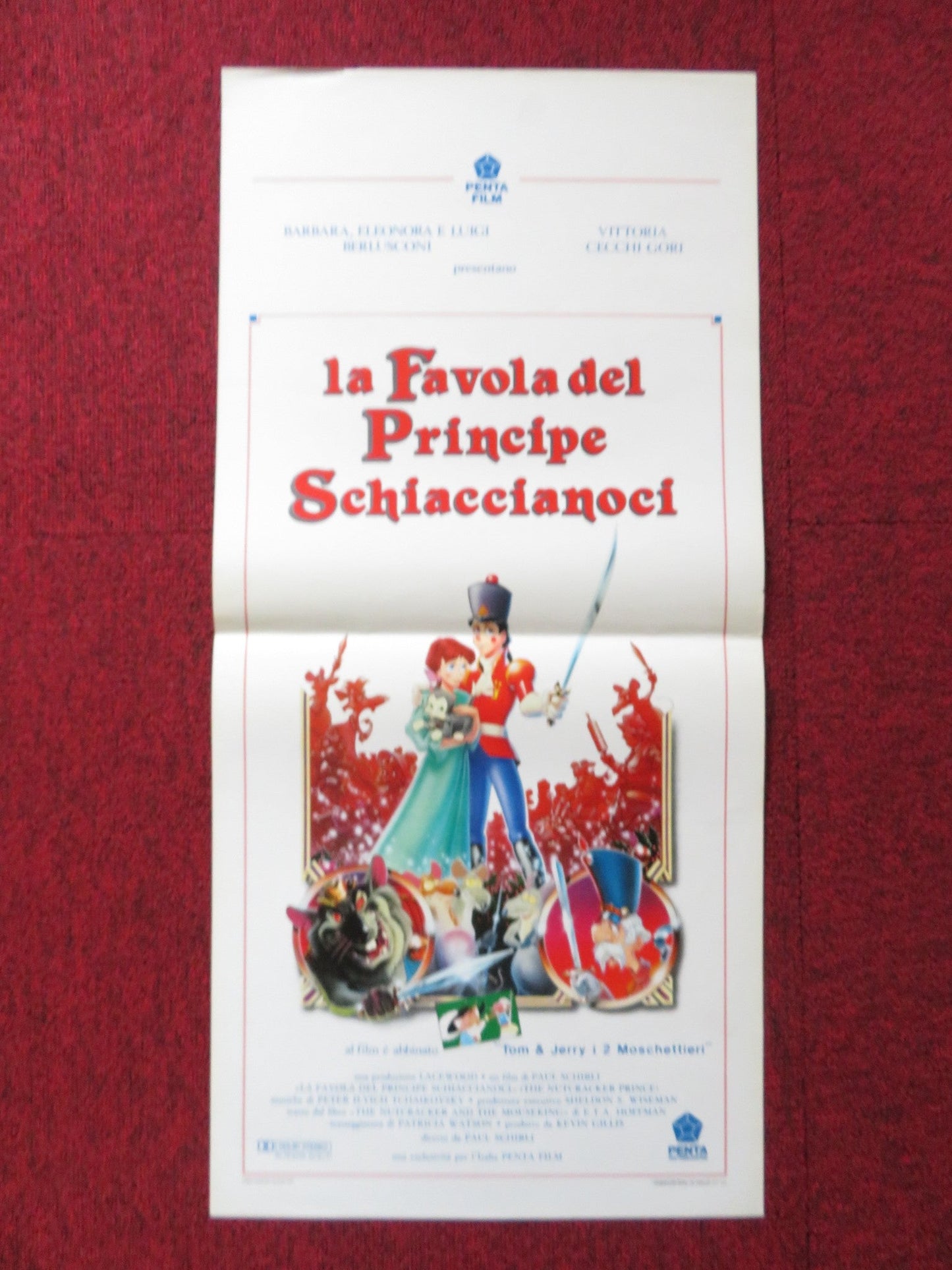 THE NUTCRACKER PRINCE ITALIAN LOCANDINA POSTER KIEFER SUTHERLAND P. O'TOOLE 1990 Rendezvous Cinema Movie posters